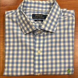 Ralph Lauren Light Blue Gingham Men's Shirt
